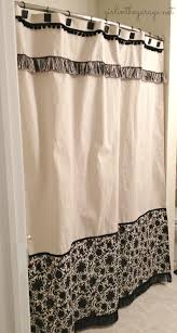 Finished Diy Custom Shower Curtain By Girl In The Garage Diy Shower Curtain Custom Shower Curtains Cloth Shower Curtain