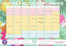 Jun 1, 2021 statehood day. A3 Printed Summer Holiday Planner 2021 Poster Posted