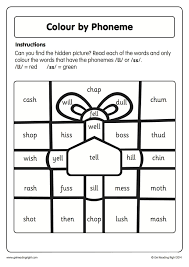 Our Colour By Phoneme Worksheet Is Designed To Help Children Practise Their Decoding And Graph Kindergarten Worksheets Phonemes Kindergarten Reading Worksheets