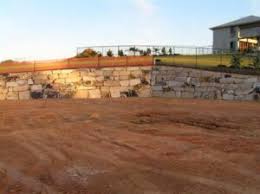 When building rock and boulder walls in brisbane, we recommend you don't build it with concrete in amongst the rocks. Projects Cornerstone Boulder Walls