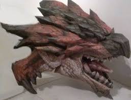 Rathalos Head Paper Craft Mypapercraft Net In 2020 Paper Crafts Crafts Paper Crafts Diy Tutorials