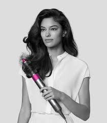 Round Volumizing Brush Black Purple Dyson Airwrap Hair Styler Attachments