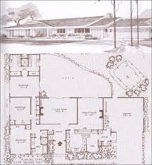 Ramblers Ranches And Mid Century Modern Houses Design No Plan No 3745 1960 Hiawa Mid Century Modern House Plans Courtyard House Plans Ranch House Plans