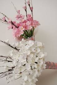 Wholesale flowers and bulk flowers for diy weddings and events. Cherry Blossom Bouquets Made Out Of Clay Cherry Blossom Bouquet Cherry Blossom Wedding Cherry Blossom Wedding Theme