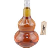 Gourd Pear Shaped Glass Bottle 500ml with Screw Cap