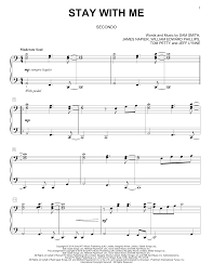 Stay With Me Sheet Music Sam Smith Piano Duet
