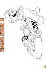 Nous te proposons de télécharger gratuitement 25 coloriages mario inédits ! Coloriage Super Mario Kart Super Kart