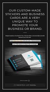 Our Custom Made Stickers And Business Cards Are A Very Unique Way To Promote Your Business Or Brand Printing Business Cards Promote Your Business Business Cards