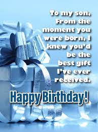 You Are The Best Gift Happy Birthday Cards For Son From Father Birthday Greeting Cards By Davia Birthday Cards For Son First Birthday Wishes Happy Birthday Grandson