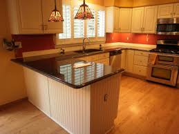 u shaped kitchen remodel with white