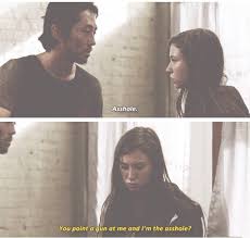 glenn and enid the walking dead season 6 episode 7 walking dead funny fear the walking dead walking dead pictures pinterest
