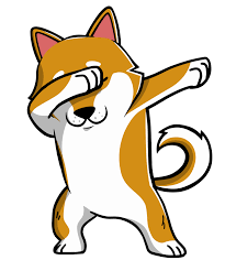 Funny Shiba Inu Dabbing Sticker By Barktrends White 3 X3 Shiba Inu Dog Paintings Cute Easy Drawings