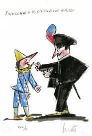 Emanuele Luzzati Pinocchio E Il Carabiniere Serigrafia Pinocchio Serigrafia Bambino Illustrazione