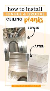 We strongly believe that when it comes to home decor, there are no rules. How To Install Tongue And Groove Ceiling Planks It S So Simple Frugal Family Times
