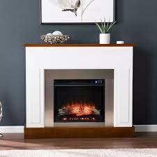 Folge deiner leidenschaft bei ebay! Buy Cerkby Industrial Touch Panel Fireplace White Dark Tobacco Aiden Lane Online In Uzbekistan 81531784