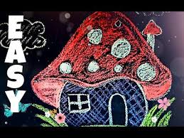 See more ideas about drawing house plans, house plans, sims house plans. How To Draw Magic Mushroom House Easy Draw Chalk Kids Fun Risovat Legko Youtube Mushroom Drawing Mushroom Art Stuffed Mushrooms