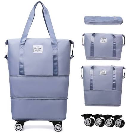Luggage Travelling Bag With Removable Wheels