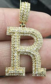 I can't believe that we made it this far! 10k Yellow Gold 1 20 Ct Diamond Alphabet Initial Letter R Charm Pendant 4 75gm Ebay