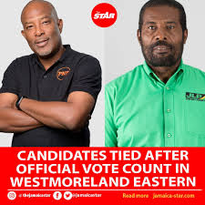 The official count of votes in...