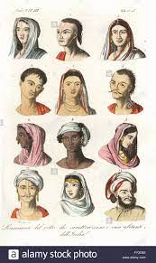An zweiter stelle kommen die kshatriyas. Portrats Von Verschiedenen Indischen Kasten Brahmanen 1 2 Kshatriyas Oder Khatri Punjabi Kaufmannischen Kaste 3 4 Vaisyas 5 6 Sudras 7 8 Hindus Der Oberen Indien 9 10 Und Moguln 11 12 Handkoloriert Kupferstich Von Andrea Bernieri Nach