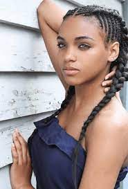 Image Result For Two Ponytails Braids Black Girl Cornrow Hairstyles Natural Hair Styles French Braid Hairstyles