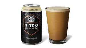 Starbucks cold brew coffee with milk. Starbucks Is Now Selling Their Nitro Cold Brew In Ready To Drink Cans