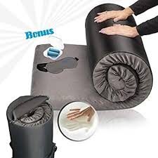 Amazon Com Zermatte Memory Foam Roll Up Mattress Floor Bed Camping Mattress Travel Bed Portable Guest Sleep Mattress On Floor Camping Mattress Sleeping Mat