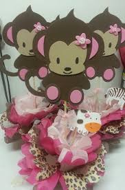 Monkey Baby Shower Theme Party Favors Ideas Monkey Girl Baby Shower Monkey Baby Shower Baby Shower Themes