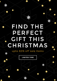 Finding the perfect christmas gift this year! Find The Perfect Christmas Gift Retail Promotion Template Easil