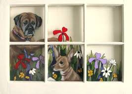 Dog Window Boxer Chihuahua Custom Pet Decor Personalized Etsy Custom Pet Decor Dog Window Hand Painted Pet Portrait