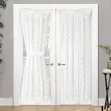 French door drapes online from regal drapes. Driftaway Olivia Voile Chiffon Sheer Door Curtain French Door Panel On Sale Overstock 25656446