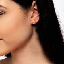 Autumn Bloom Gold Studs