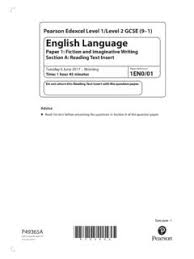 Paper 2 writers' viewpoints and perspectives mark scheme. English Language Paper 2 Question 4 November 2018