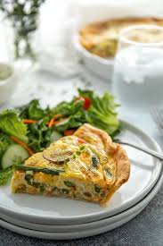Ham Asparagus And Mushroom Quiche The Blond Cook Recipe Mushroom Quiche Stuffed Mushrooms Asparagus And Mushrooms