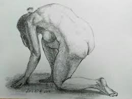 Sheltered parietal art has had a far better chance of surviving for very long periods, and what now survives may represent only a very small proportion of what was created. Female Nude Pencil Drawing A4 White Paper Original Signed Art Crouched Figure Ebay