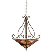 Franklin Iron Works Amber Scroll 24 3 4 Wide Pendant Light 66096 Lamps Plus