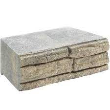 4 In X 12 In X 7 5 In Charcoal Tan Concrete Retaining Wall Block 86935 The Home Depot Concrete Retaining Walls Retaining Wall Block Landscaping Retaining Walls