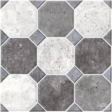 The hopscotch floor tile pattern is made up of a combination of large and small square floor tiles that create a playful, interlocking design. Shop Tl Octo Grey Wall And Floor Tiles Orientbell