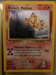 Great deals on pokemon cards moltres ex. Collectible Blaine S Moltres Pokemon Card 1 132 Holo Holofoil Nm Mint Gym Heroes Set Blaine S Moltres Gym Heroes Pokemon Online Gaming Store For Cards Miniatures Singles Packs Booster Boxes