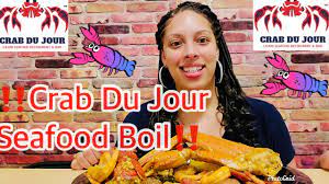 Crab Du Jour Seafood Boil‼️1st time trying. Mukbang Eating Show - YouTube