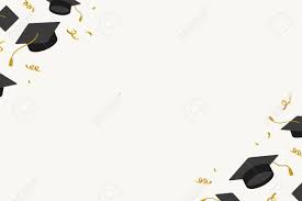 Graduation Background With Mortar Boards Vector Royalty Free Cliparts Vectors And Stock Illustration Image 124971240