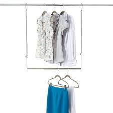 The standard width is usually between 72 to 96 inches. Umbra Dublet Adjustable Closet Rod Expander The Container Store