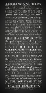 Journey Song Lyric Posters Great Song Lyrics Faithfully Lyrics