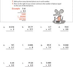 Here you will find our selection of fifth grade multiplication worksheets designed to help your child improve their ability to multiply a range of numbers by a single digit. Multiplying Decimals Printable Worksheets Education Com