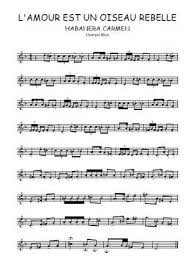L'amour est un oiseau rebelle (carmen, chorus) — sir thomas beecham. L Amour Est Un Oiseau Rebelle De Georges Bizet Partition Gratuite Pour Flute A Bec Partition Accordeon Partition Musicale Flute A Bec