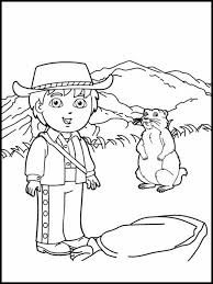 Choose your favorite coloring page and color it in bright colors. Go Diego Go Colouring 15