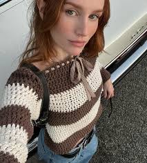 i like to call this little number, striped sweater ⭐️ made by  @laurenperezduh 🥹💞🤞