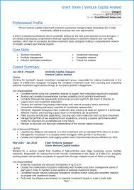 100 broadview ave, toronto, on m4m 3h3, canada. Venture Capital Analyst Cv Example Guide Get Hired
