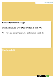 Instala la app deutsche bank españa en solo. Bilanzanalyse Der Deutschen Bank Ag Grin