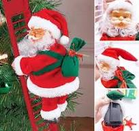Amazon.com: Climbing Santa, Electric Santa Climbing Ladder ...